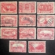 U.S. Stamps O-17 TO O-119, 37 DIFFERENT USED OFFICIALS, HINGED/PAGES, SOME FAULTS-CAT $688+