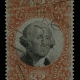 U.S. Stamps SCOTT #R-246 $30 DEEP ORANGE W/ GREEN NUMERALS-USED; CATALOG $13