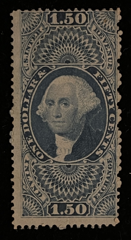 U.S. Stamps SCOTT #R-78c $1.50 INLAND EXCHANGE, MINT W/ FAINT TRACES OF OG, AVG CENTER-CAT ?