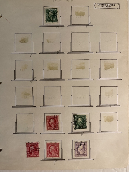 U.S. Stamps U.S. USED SINGLES, HINGED ON PAGES, INCLUDES BOB & J-37, SOME FAULTS, CAT $2000+