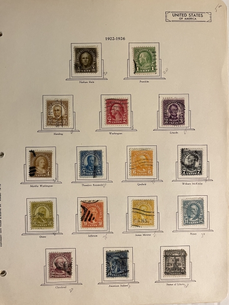 U.S. Stamps U.S. USED SINGLES, HINGED ON PAGES, INCLUDES BOB & J-37, SOME FAULTS, CAT $2000+
