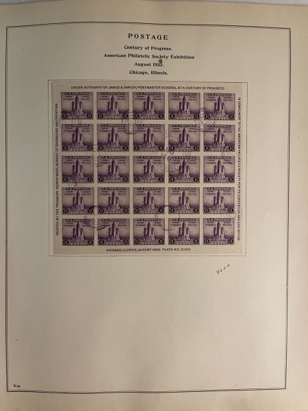 U.S. Stamps (1920s-1960s) USED U.S. SINGLES HINGED ON SCOTT NATIONAL PAGES, CATALOG $489.90
