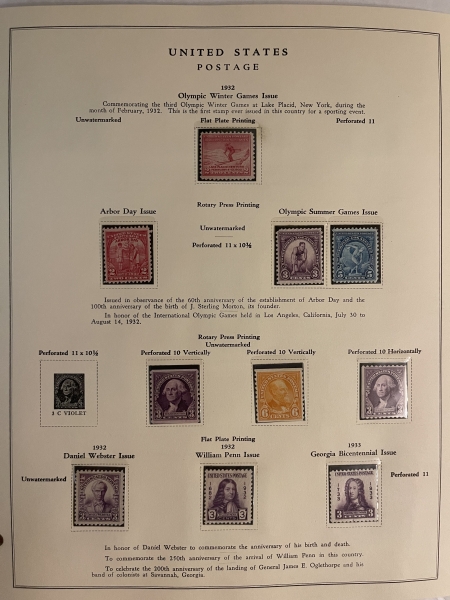 U.S. Stamps (1920-40) MINT U.S. SINGLES IN MOUNTS ON CLEAN ALBUM PAGES, CATALOG VALUE $375+