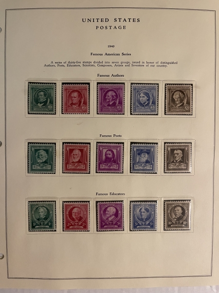 U.S. Stamps (1920-40) MINT U.S. SINGLES IN MOUNTS ON CLEAN ALBUM PAGES, CATALOG VALUE $375+