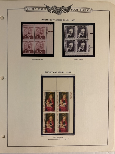 U.S. Stamps U.S. BLOCKS & PLATE BLOCKS, MOST APPEAR MOG-NH, 1930s-60s, CATALOG $125