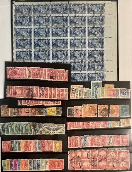U.S. Stamps U.S. STAMP LOT CONTAINING STAMPS/CARDS, CATALOG VALUE $750