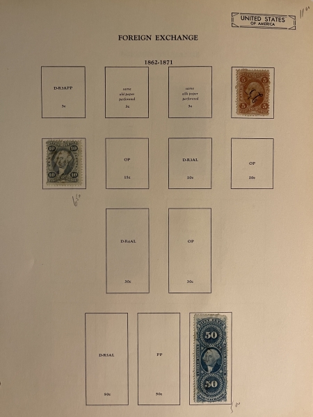 U.S. Stamps U.S. REVENUE COLLECTION, MOSTLY USED, 1st, 2nd & 3rd ISSUE, CATALOG VALUE $2800+