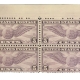 U.S. Stamps SCOTT #753 3c BLUE, CENTERLINE BLOCK OF 4, MNH, XF, CAT $75 – APS MEMBER