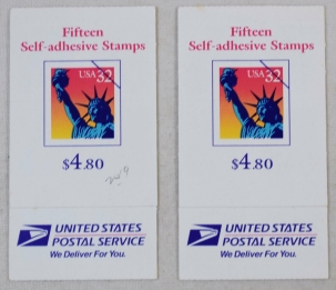 U.S. Stamps BK159 $4.80 32c BOOKLETS (2) CV $11 EACH
