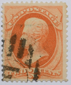 U.S. Stamps SCOTT #178 2C ORANGE, FINE & SOUND; CV $15