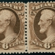U.S. Stamps SCOTT #PR-2a 10c GREEN, THIN HARD PAPER, HR & ADHESIVE W/ THIN, USED, CAT $2000