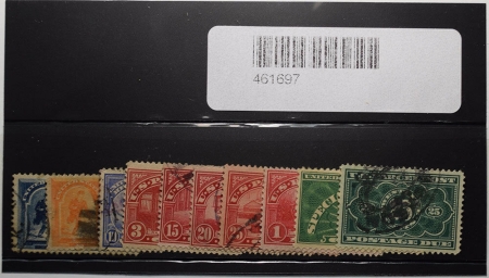 U.S. Stamps LOT OF 10 SPECIAL DELIVERY, PARCEL POST & OTHER BOB, 2-MOG, REST USED; CAT $206