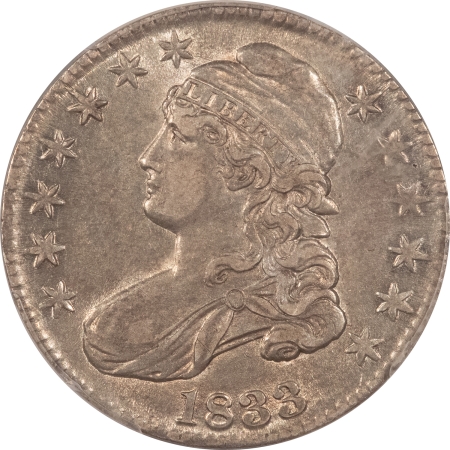 New Store Items 1833 CAPPED BUST HALF DOLLAR – PCGS AU-53