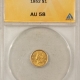 $1 1853 $1 TY 1 GOLD, NGC AU-58; FRESH & ORIGINAL-PQ!