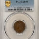 Indian 1877 INDIAN CENT – PCGS XF-45, SMOOTH, CHOCOLATE BROWN, LOOKS AU!