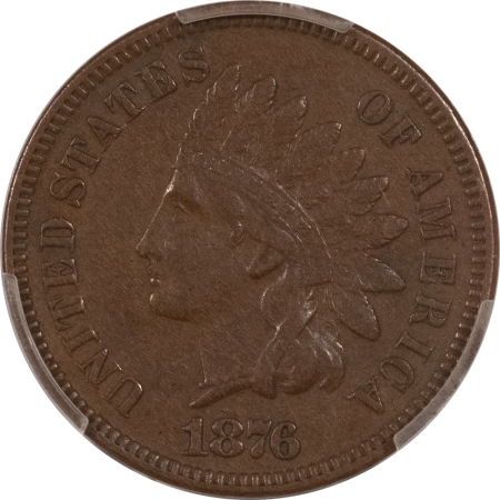 Indian 1876 INDIAN CENT – PCGS XF-45, SMOOTH & ORIGINAL!