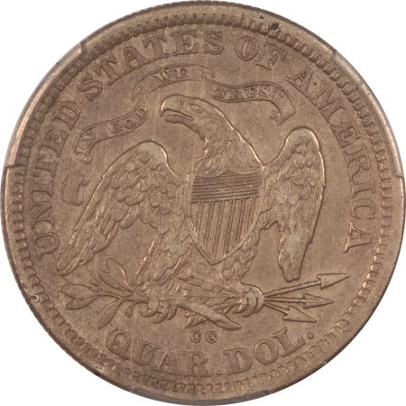 Liberty Seated Quarters 1876-CC LIBERTY SEATED QUARTER – PCGS VF-35, NICE & ORIGINAL!