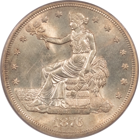 New Certified Coins 1876-S TRADE DOLLAR – PCGS MS-63, FLASHY WHITE & PREMIUM QUALITY!