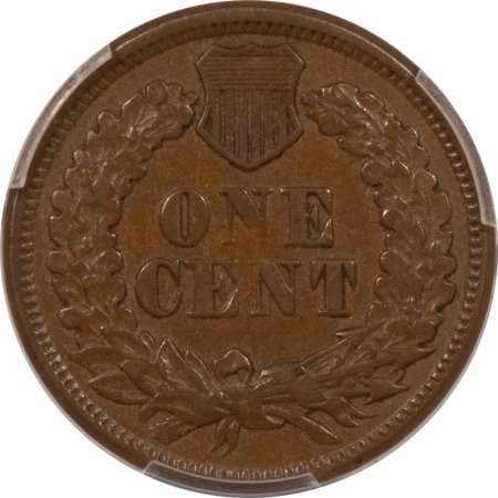 Indian 1877 INDIAN CENT – PCGS XF-45, SMOOTH, CHOCOLATE BROWN, LOOKS AU!