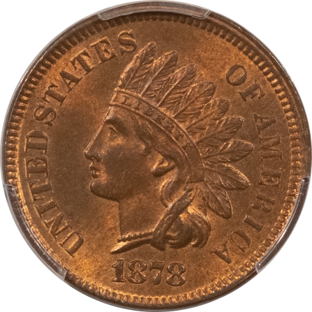 Indian 1878 INDIAN CENT – PCGS MS-63 RB, FLASHY & PREMIUM QUALITY!