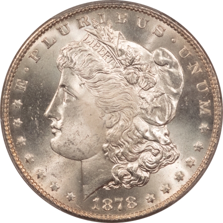 Morgan Dollars 1878-S MORGAN DOLLAR – PCGS MS-65, FRESH WHITE GEM!