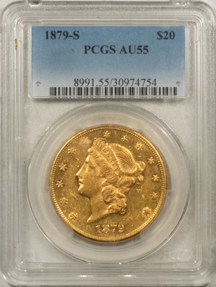 $20 1879-S $20 LIBERTY GOLD – PCGS AU-55