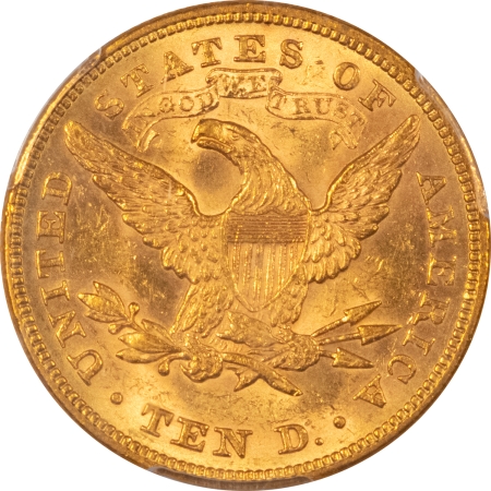 $10 1880 $10 LIBERTY GOLD – PCGS MS-62