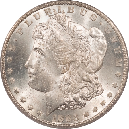 Dollars 1883-CC MORGAN DOLLAR – PCGS MS-63, OGH, FRESH WHITE & PQ!
