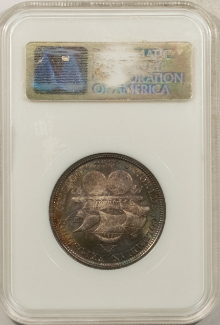New Store Items 1892 COLUMBIAN COMMEMORATIVE HALF DOLLAR – NGC MS-65, STUNNING COLOR & CAC!