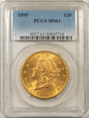 $20 1895 $20 LIBERTY GOLD – PCGS MS-61