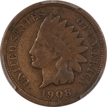 Indian 1908-S INDIAN CENT – PCGS F-12