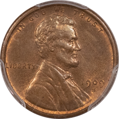 Lincoln Cents (Wheat) 1909-S/S LINCOLN CENT S/HORIZONTAL/S – PCGS MS-63 BN, SMOOTH & CHOICE!