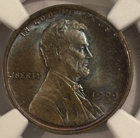 Lincoln Cents (Wheat) 1909 VDB LINCOLN CENT – NGC MS-65 BN, PRETTY GEM!