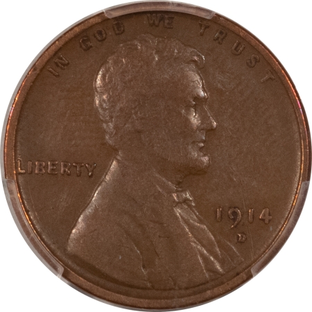 CAC Approved Coins 1914-D LINCOLN CENT – PCGS VF-25 & CAC APPROVED!