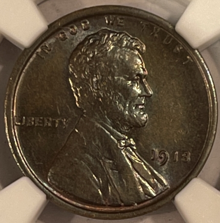 Lincoln Cents (Wheat) 1918 LINCOLN CENT – NGC MS-63 BN, PRETTY!