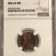 Lincoln Cents (Wheat) 1921 LINCOLN CENT – NGC MS-64 RB