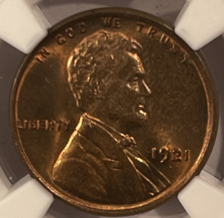 Lincoln Cents (Wheat) 1921 LINCOLN CENT – NGC MS-64 RB