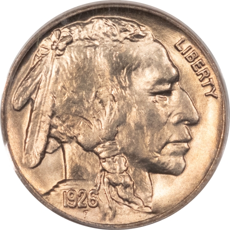 Buffalo Nickels 1926 BUFFALO NICKEL PCGS MS-66 CAC APPROVED