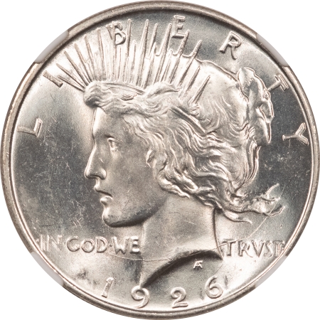 New Store Items 1926-D PEACE DOLLAR – NGC MS-64, BLAST WHITE!