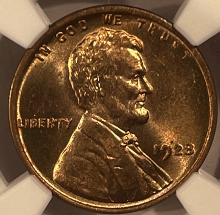 New Store Items 1928 LINCOLN CENT – NGC MS-64 RD