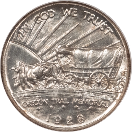 New Certified Coins 1928 OREGON COMMEMORATIVE HALF DOLLAR – NGC MS-65, BLAST WHITE!
