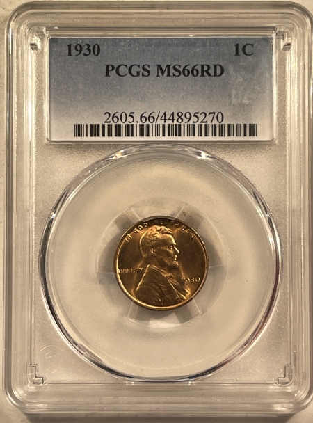 Lincoln Cents (Wheat) 1930 LINCOLN CENT – PCGS MS-66 RD