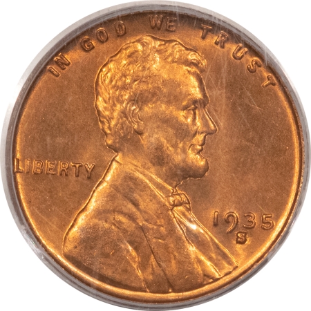 New Store Items 1935-S LINCOLN CENT – PCGS MS-64 RD, LOOKS GEM & PREMIUM QUALITY!