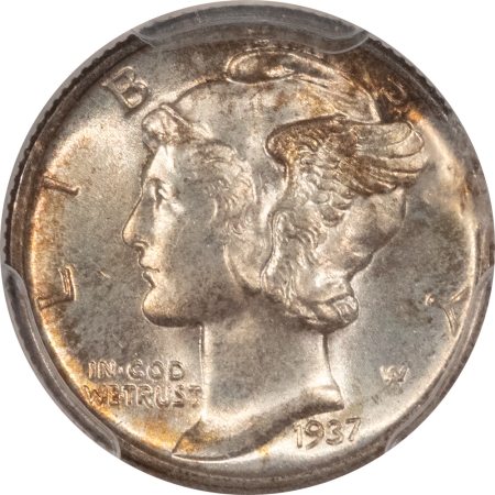 CAC Approved Coins 1937 MERCURY DIME – PCGS MS-66 FB, FRESH, PREMIUM QUALITY & CAC APPROVED!