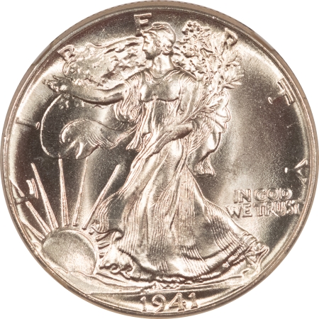 New Certified Coins 1941 WALKING LIBERTY HALF DOLLAR – NGC MS-66, BLAST WHITE!