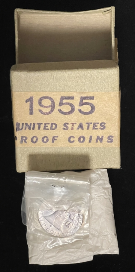 New Store Items 1955 ORIGINAL BOXED PROOF SET, COINS ARE TOTALLY FRESH & ORIGINAL! NEVER REMOVED