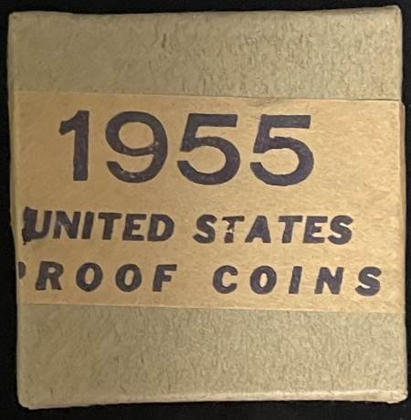 New Store Items 1955 ORIGINAL BOXED PROOF SET, COINS ARE TOTALLY FRESH & ORIGINAL! NEVER REMOVED