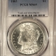 Morgan Dollars 1883 MORGAN DOLLAR – PCGS MS-65, BLAST WHITE & GEM!
