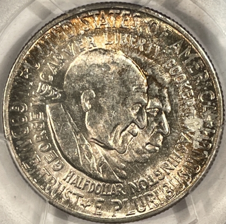 New Certified Coins 1953-S WASHINGTON-CARVER COMMEMORATIVE HALF DOLLAR – PCGS MS-65, PRETTY GEM!