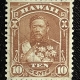 U.S. Stamps HAWAII SCOTT #47, 25c DEEP-VIOLET, USED, FINE CENTERING, CREASES; CATALOG $65